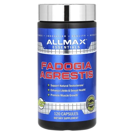 Тестостероновий бустер AllMax Essentials, Fadogia Agrestis, 120 Capsules