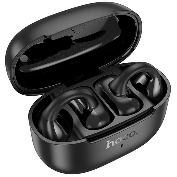 Бездротові TWS навушники Hoco EA9 Clear sound clip-on Black | Зображення 1
