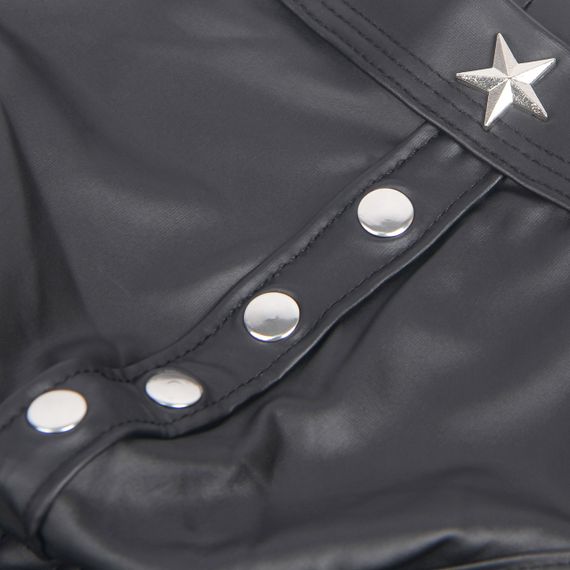 Чоловічі труси із заклепками Star Night з імітацією шкіри, чорні, XL sexstyle | Зображення 7