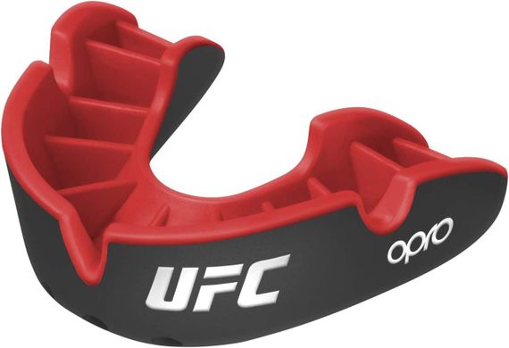Капа боксерська OPRO Silver UFC Hologram Black/Red (art.002259002) | Зображення 1