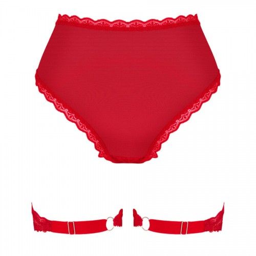 Трусики з поясом для панчох Obsessive Belovya XS/S | Зображення 3