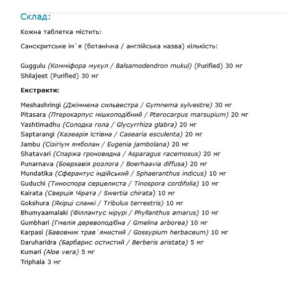 Комплекс для профилактики диабета Himalaya Diabecon 60 Tabs | Зображення 1