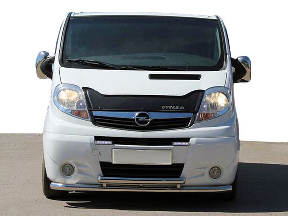 Передняя защита ST014/2 (нерж.) для Renault Trafic 2001-2015 гг