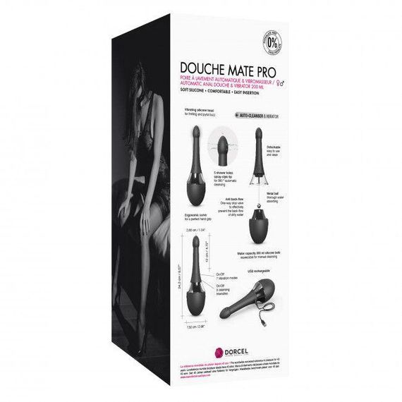 Автоматичний анальний душ-вібратор Dorcel Douche Mate Pro – Високотехнологічний пристрій для інтимної гігієни та задоволення | Зображення 8