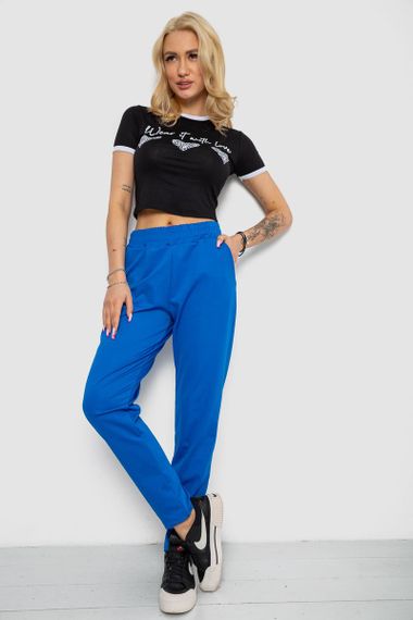 Штани жіночі, колір електрик, 238R318 | Зображення 1