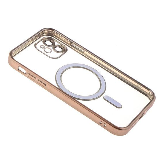 Чехол TPU Metallic Chrome з повним захистом камери with Magsafe для Iphone 11 Цвет Chrome Срібло | Зображення 8