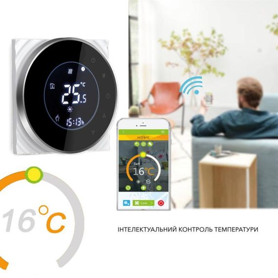 Ведущий недельный термостат с WiFi BHT-6000-GALW | Зображення 4