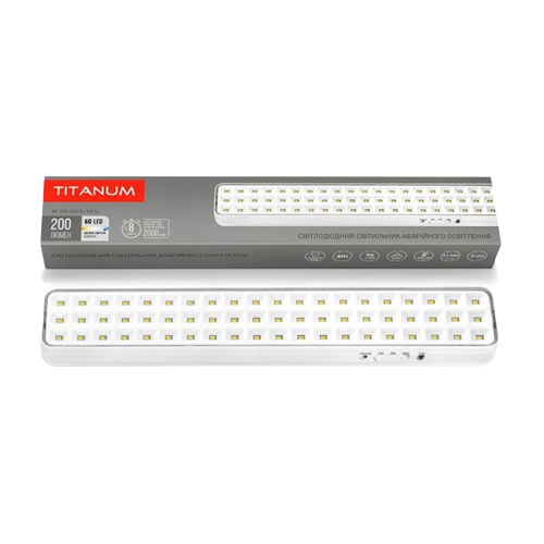 Світильник LED аварійний 60 діодів TL-EM1108 Titanum