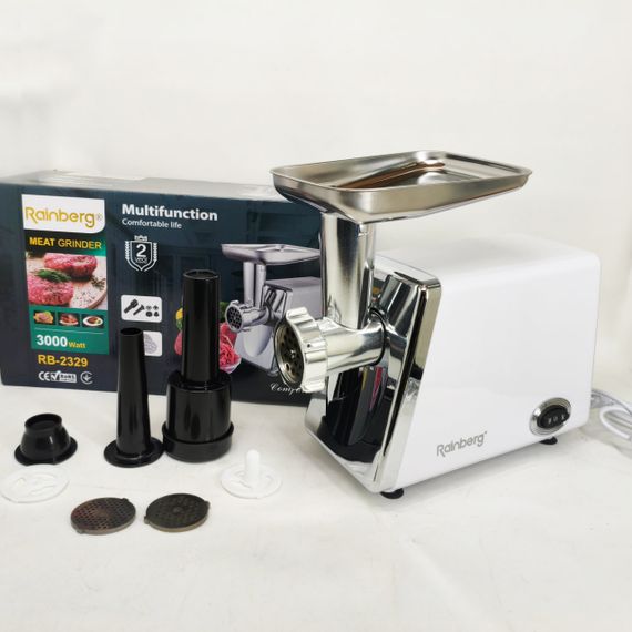 Легка у використанні м'ясорубка, Електром'ясорубка з насадками для овочів Електром'бюджетна KF-78 | Зображення 5