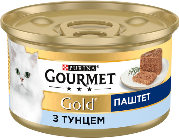 Влажный корм Purina GOURMET GOLD для взрослых котов, тунец 85г