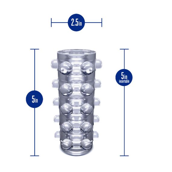 Мастурбатор Blush Rize – Swich Glow in the Dark Masturbator Clear, двосторонній, світиться в темряві | Зображення 4