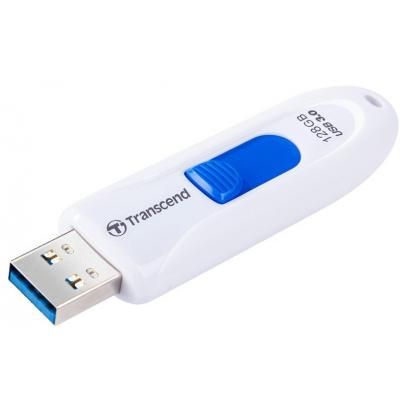 USB флеш накопичувач Transcend 128GB JetFlash 790 White USB 3.0 (TS128GJF790W) | Зображення 1