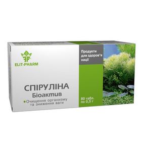 Спіруліна Біоактив табл. 0,5 р. №80