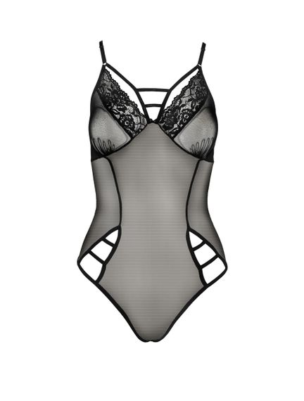 Боді сітка зі вставками мережива MELANIA BODY black S/M - Passion | Зображення 2