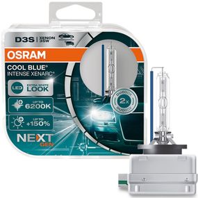 Комплект ксеноновых ламп Osram D3S 35W PK32D-5 Cool Blue Intense Next Gen +150%  (66340CBN-HCB)