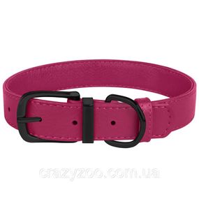Ошейник для собак BronzeDog Premium кожаный розовый 2х30-39 см 42047/T