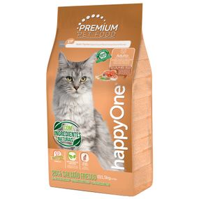 Корм happyOne Premium Cat Fresh Salmon сухий з лососем для дорослих котів 1.5 кг