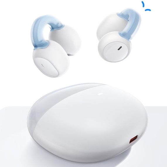 Беспроводные TWS наушники Baseus AirGo 1 Ring Open-Ear (A00069201) Stellar White | Зображення 1
