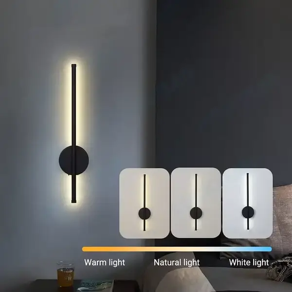Светильник настенный 60 см Strip light HA-125 Черный | Зображення 5