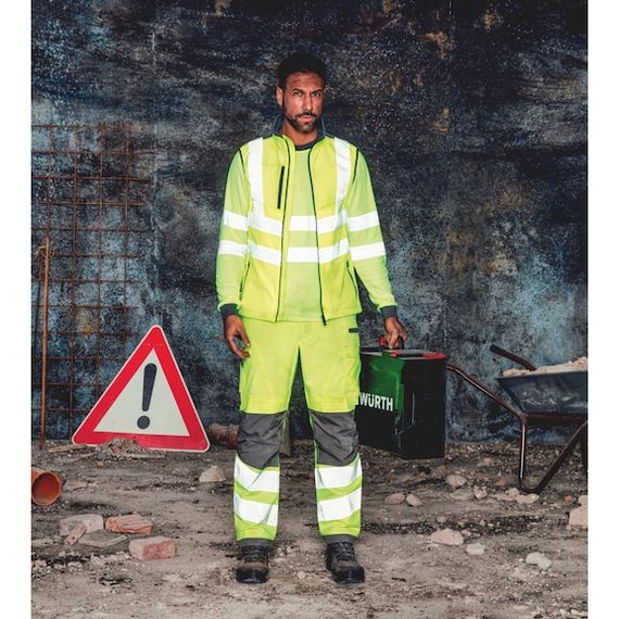 Штани робочі NEON, сигнальні, жовті, розмір 50 | Зображення 4