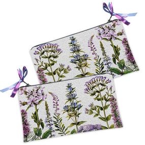 Косметичка жіноча Полевые цветы 20х12 см (K_14S060)
