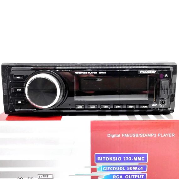 ОЧЕНКА! Автомагнітола Піонер HS-MP812 FM MP3 200 W 4*50 W з Радіатором Охолодження (Плохе паковання 3023) | Зображення 3