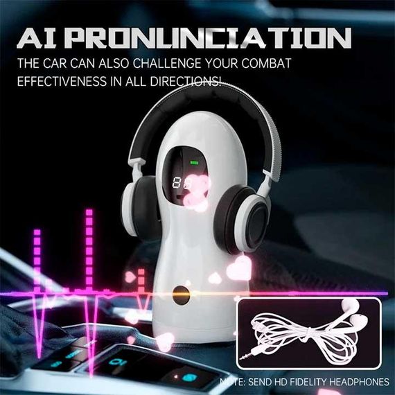 Автоматический мастурбатор с наушниками и дисплеем Sex robot USB Type-C | Зображення 4