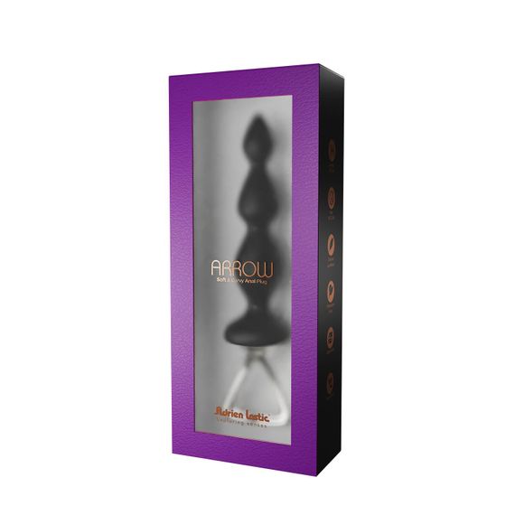 Анальная цепочка Adrien Lastic Arrow II Black | Зображення 3