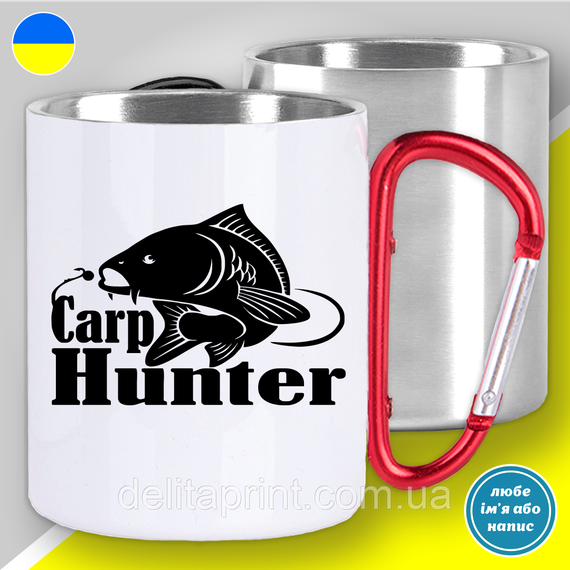 Футболка з принтом для рибалок "Carp Hunter" | Зображення 3