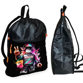 Рюкзак-мішок для взуття, спортивної форми Роблокс «Roblox» дитяча сумка для змінки з розширювачем (1691)