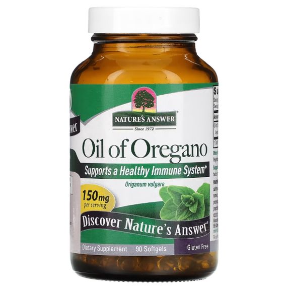 Олія Орегано Nature's Answer Oil of Oregano 150 mg 90 Softgels