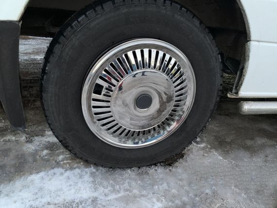 Колпаки из нержавейки Звезда (1-каточный, 4 шт) для Volkswagen Crafter 2006-2017 гг | Зображення 1