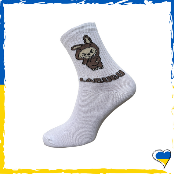 Шкарпетки трендові Labubu Лабубу жіночі та підліткові 36-40