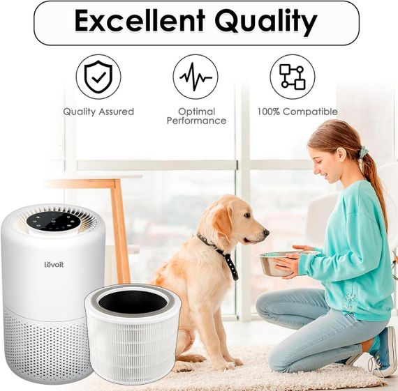 Змінні фільтри для очищувача повітря Levoit HEPA Core 200S H13 Smart Wi-Fi з активованим вугіллям комплект 2 шт | Зображення 2