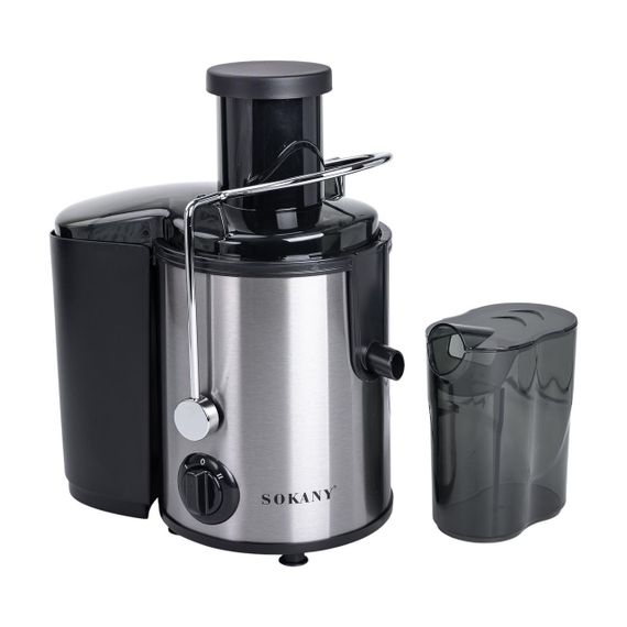 Соковижималка шнекова електрична з чашею Sokany SK-4000 800 Вт Чорна | Зображення 1