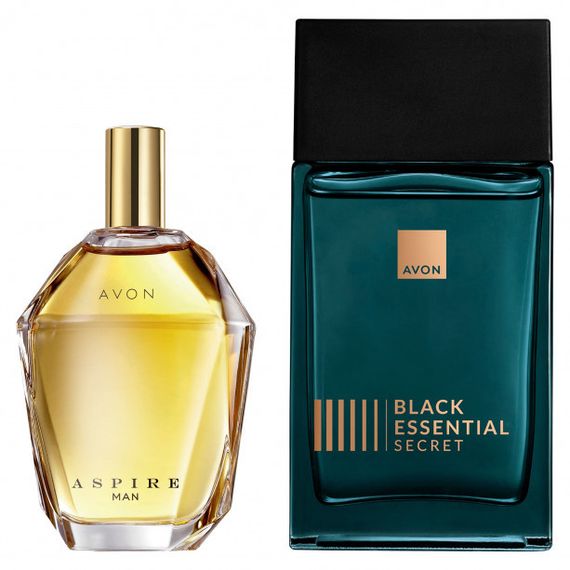 Чоловічий парфумерний набір Avon: Aspire Man 75 мл + Black Suede Secret 100 мл