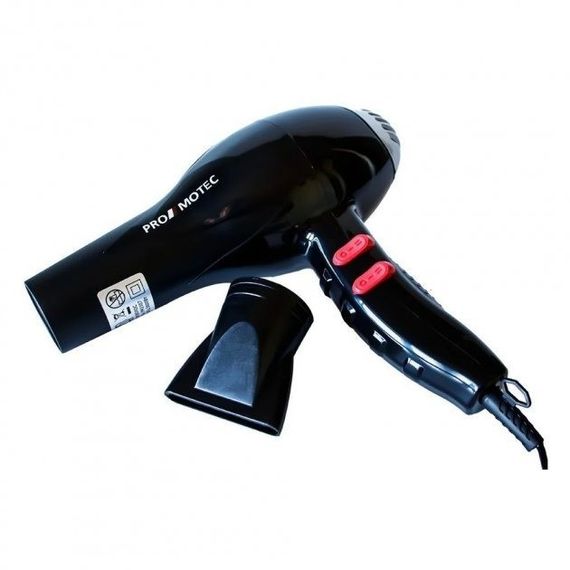 Фен професійний для волосся з насадкою Promotec PM-2307 3000 Вт чорний (lp-89611) | Зображення 3