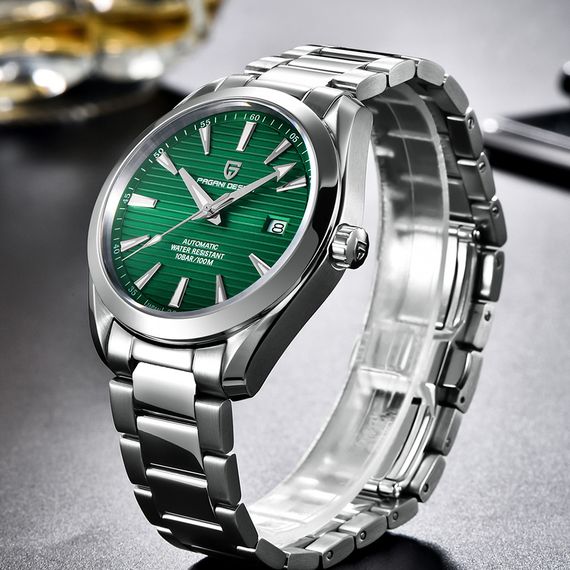 Годинник P2agani Design PD-1688 Silver-Green | Зображення 1