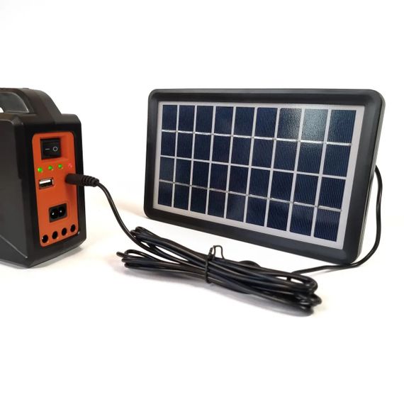 Фонарь-радио с Bluetooth EP-393BT Power Bank-с солнечной панелью 9V 3W+лампочки 3шт 16 | Зображення 5