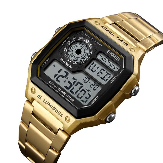 Чоловічий годинник Skmei 1335GD Gold | Зображення 1