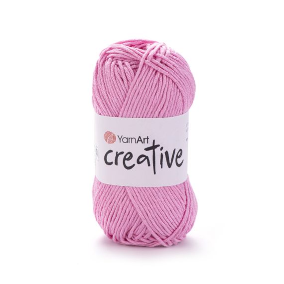 Пряжа YarnArt CREATIVE Креатив № 230 рожевий бавовна, нитки для в'язання