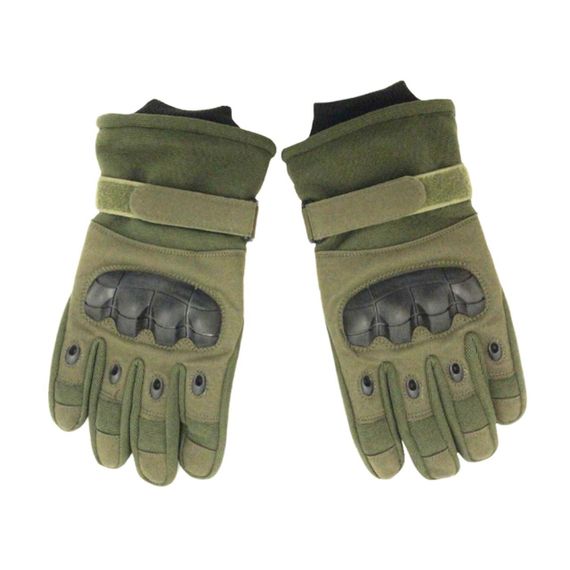 Зимові тактичні рукавиці з сенсорним пальцем, Розмір L / Повнопалі водонепроникні рукавички на хутрі | Зображення 9