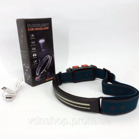 Профессиональный светодиодный фонарик на голову BL-W691-2COB, Фонарь на голову диодный BO-17 | Зображення 8