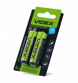 Батарейка калюжна AA/LR6 (бл-2шт) Videx Small Blister