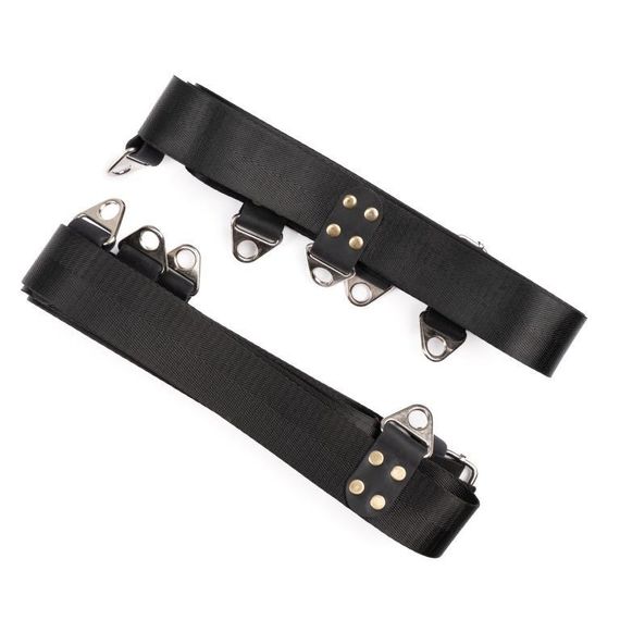 Растяжка на кровать – Flirty, с элементами кожи под кандалы sexstyle | Зображення 2