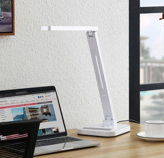 Настольная лампа на гибкой ножке сенсорная SL-63 8W WH | Зображення 6