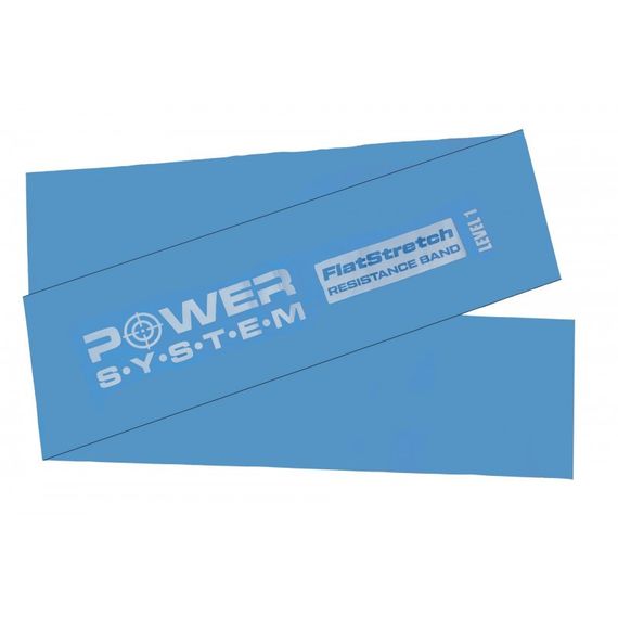 Стрічка-еспандер для спорту та реабілітації Power System PS-4121 Flat Stretch Band Level 1 Blue (1-2,5кг.) | Зображення 2
