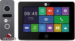 Комплект видеодомофона NeoLight Alpha HD Black и Solo FHD Graphite