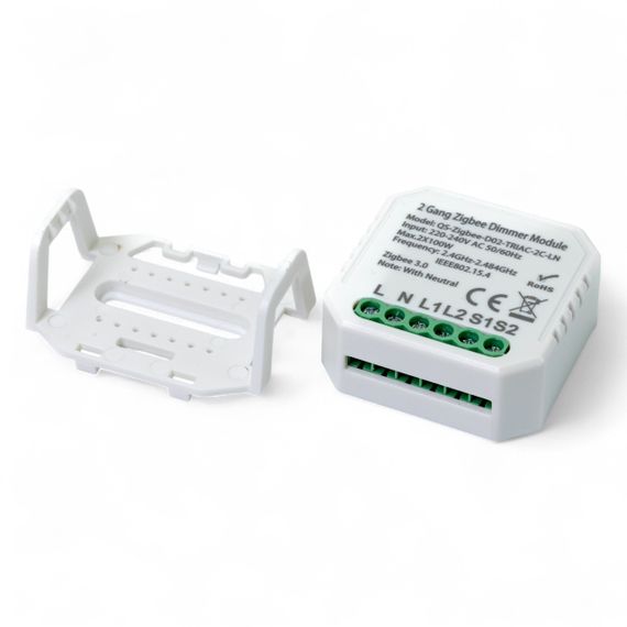 436121 Розумний вимикач - регулятор Tervix Pro Line ZigBee Dimmer (2 клавіші) | Зображення 2
