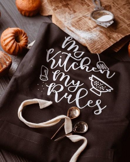 Фартух My Kitchen My Rules (Чорний) | Зображення 3